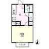 ハイツシャムールA・B棟A 1Kの間取り
