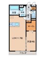 アルシオネ 1LDKの間取り