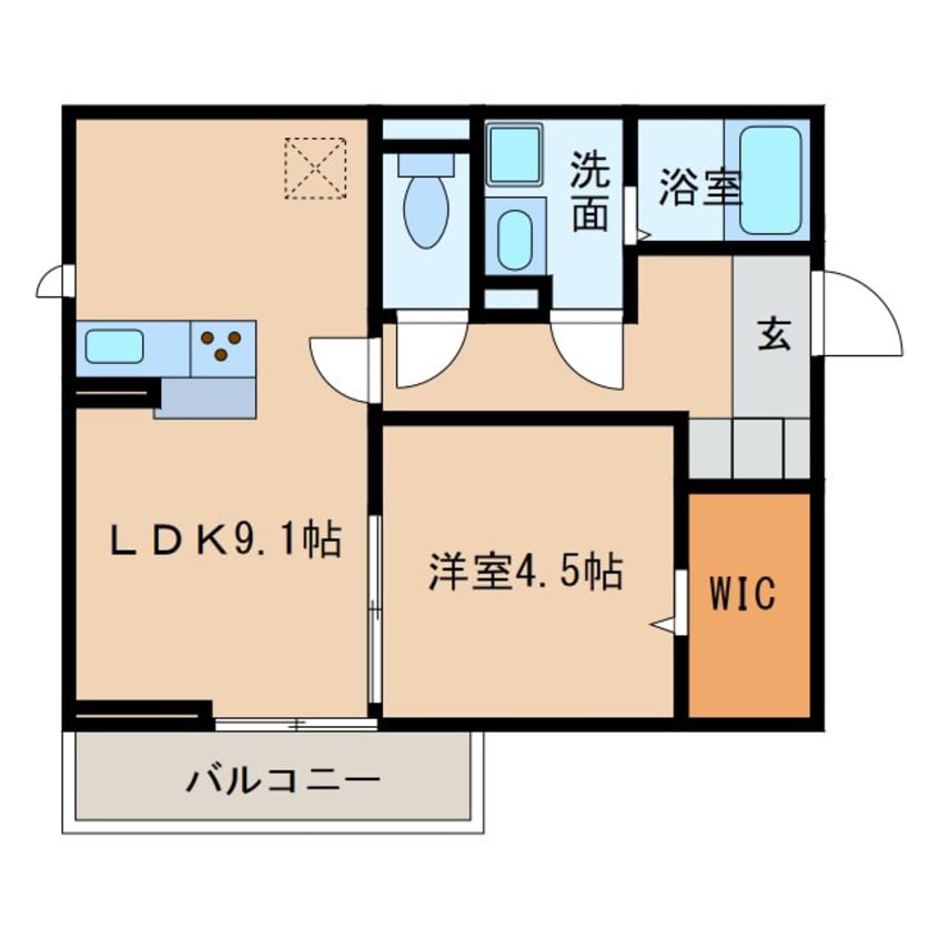 間取図 ヒルズ学園南