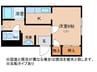 YKハウス大穂 1Kの間取り