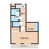 yukoto　B 1Kの間取り