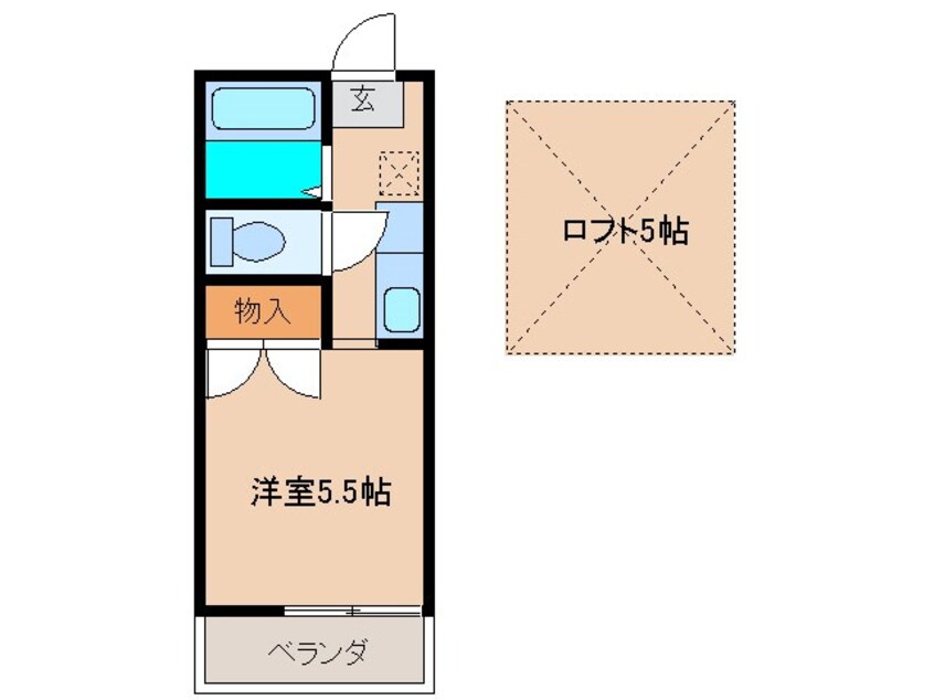 間取図 シマダハイツA