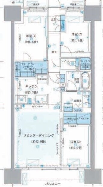 間取図 ルネつくばローレルコート