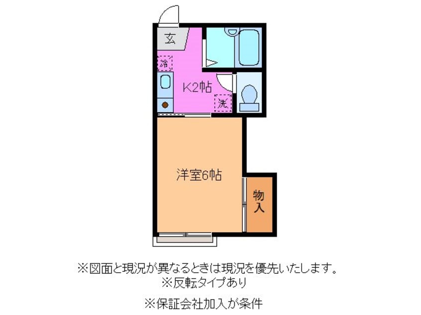 間取図 第一コーポ渡部　B