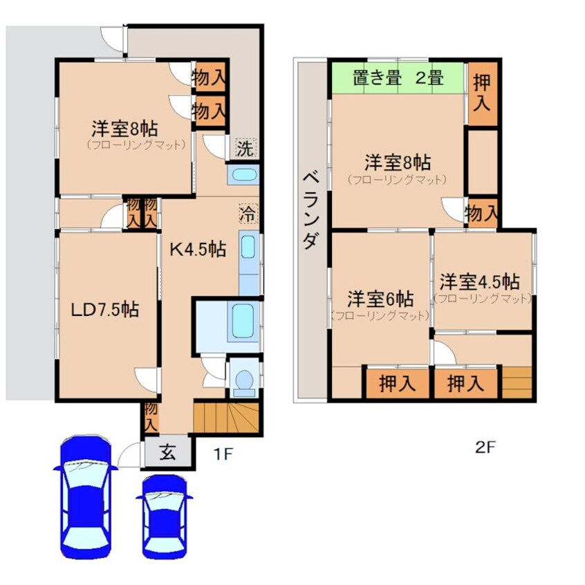 間取図 石岡市石岡14020-19戸建