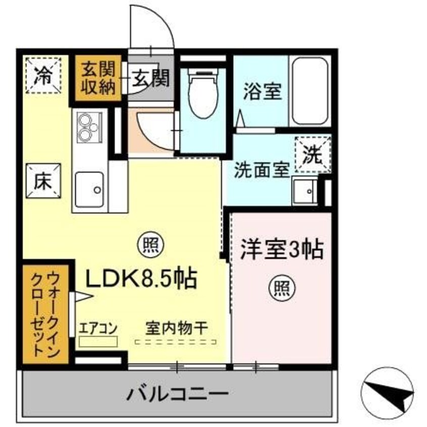 間取図 仮）D-room天久保