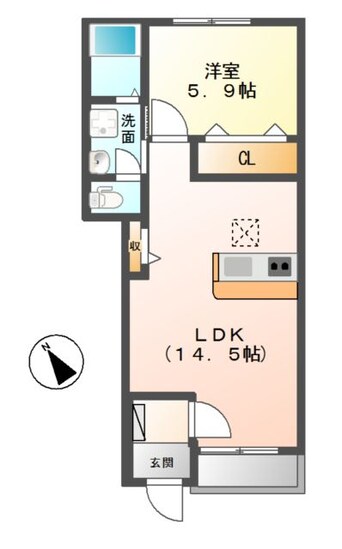 間取図 ボヌール．i III