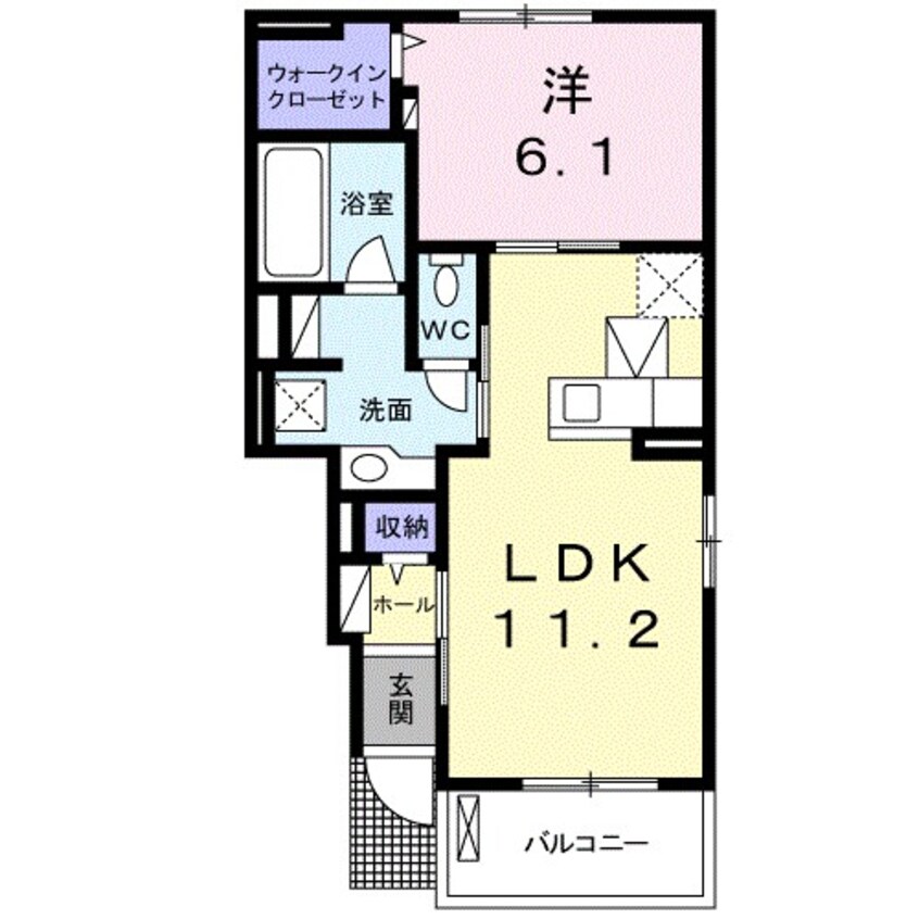 間取図 プランドールＢ