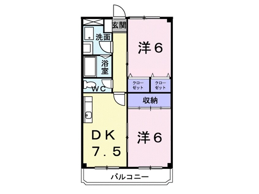 間取図 アムールリベルテ１８