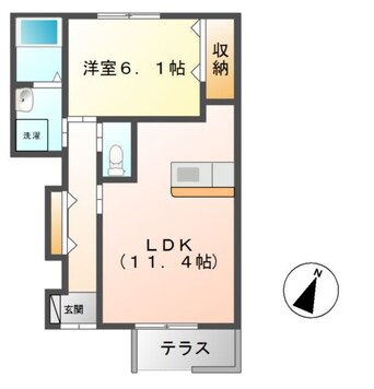 間取図 アップヒルズＫ