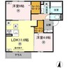 Delight 2LDKの間取り