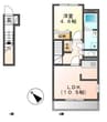 コモド　ピノ　IV 1LDKの間取り