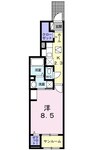 レゼール　II 1Kの間取り