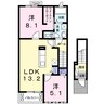 エスペランサ 2LDKの間取り