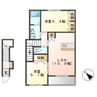 アヴァンセ 2LDKの間取り