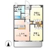 ベルファミーユ１ 2LDKの間取り