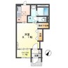 シルクII 1Kの間取り