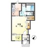 シルクII 1Kの間取り