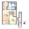 シルクII 1LDKの間取り