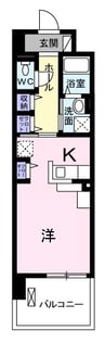 インプレス 1Kの間取り