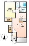 アーバンコートM 1LDKの間取り