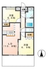 サンチェリーフィールド 2LDKの間取り