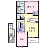 ソフィア　Ｂ 2LDKの間取り