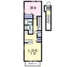 プラシード 1LDKの間取り
