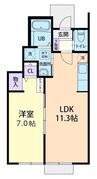 ファルコーネ 1LDKの間取り