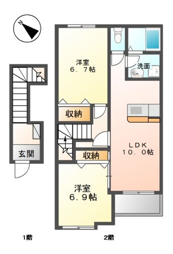 間取図 ラ・ファミール
