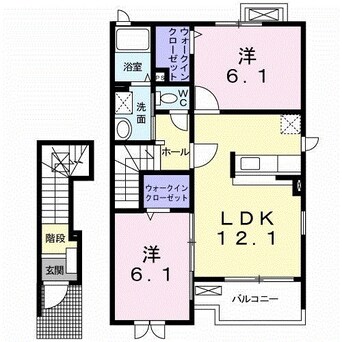 間取図 カトル・セゾン・ドゥ