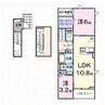 フォンテーヌ春日 2LDKの間取り