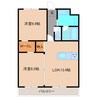 ASSET万博公園A棟 2LDKの間取り