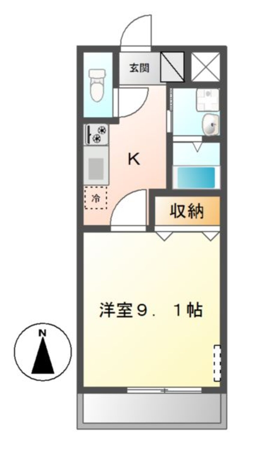間取図 フロイデハイムみどりの