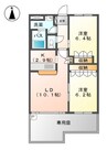 エル・アール 2LDKの間取り