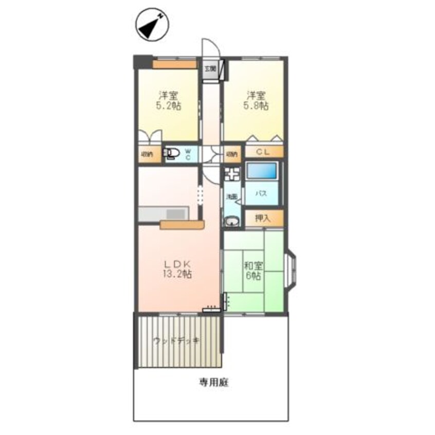 間取図 グランディール高野台