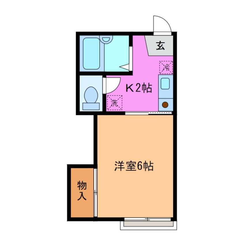 間取図 【2026年春入居可】第一コーポ渡部　A