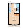 光ハイツ2 1Kの間取り