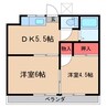 コーポ立川 2Kの間取り