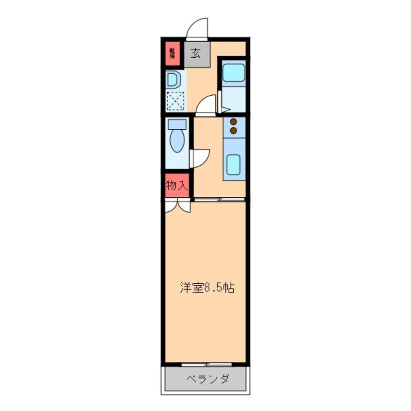 間取図 コーポ阿見