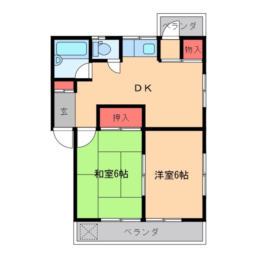 間取図 KKレジデンス若栗