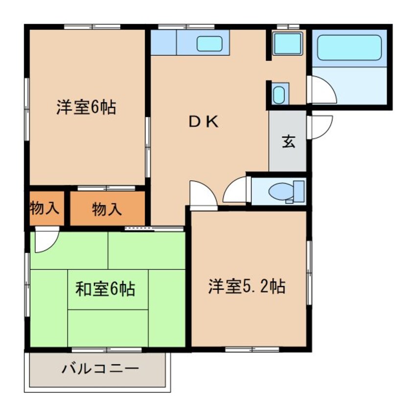 間取図 サンハイツ2号