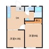 サンハイツI 2DKの間取り