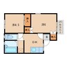 メゾンアミ 2Kの間取り