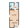 いぶきの丘ハイム　パート4 1LDKの間取り