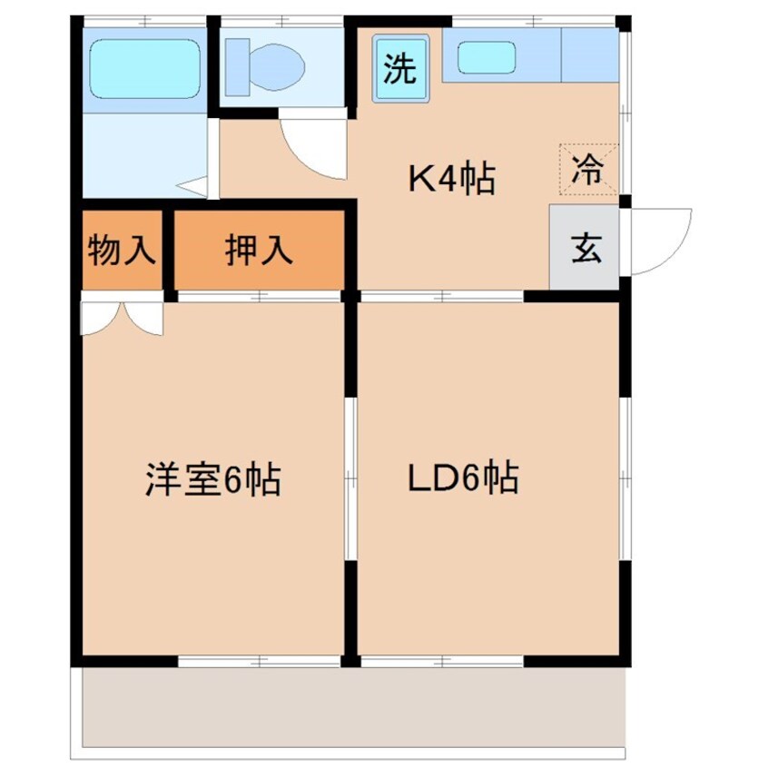 間取図 荒川沖ナンバー1アパート