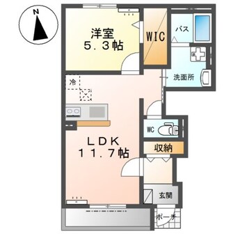 間取図 仮）阿見町新築アパート