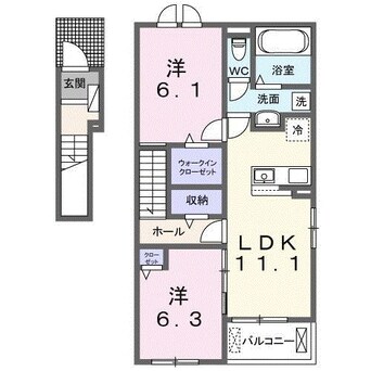 間取図 フラン　メゾン　ソレイユ