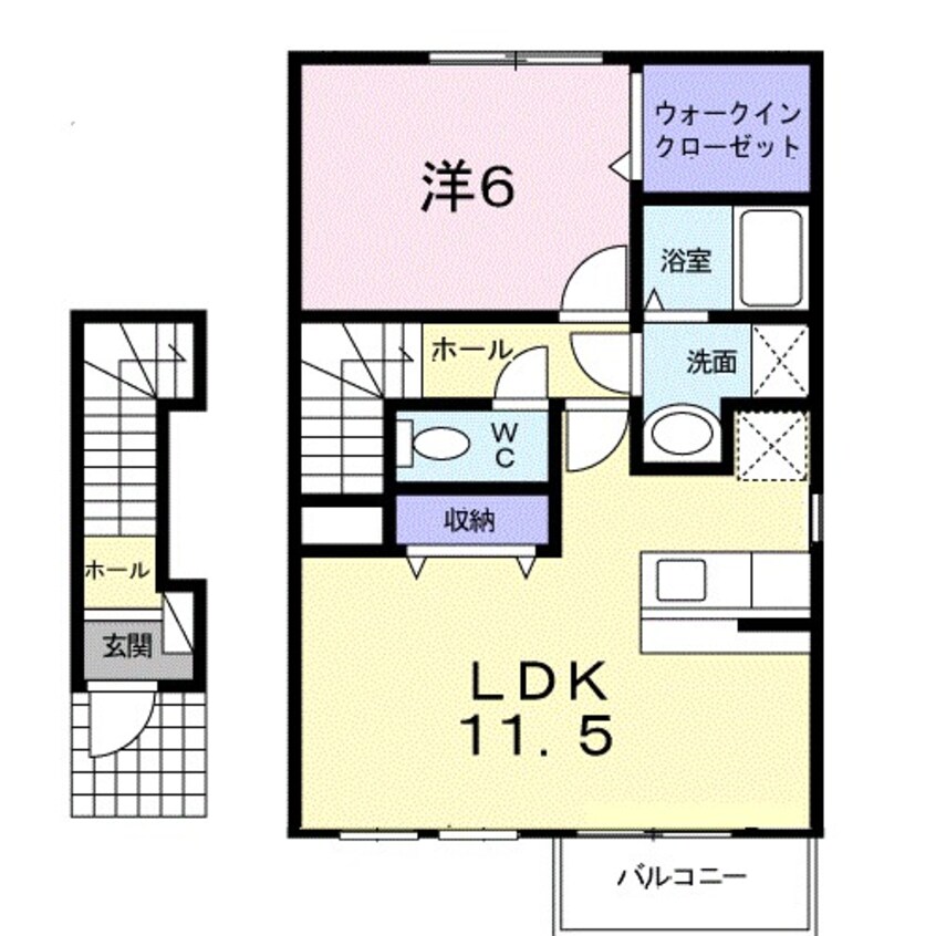 間取図 アクラ－ジュ