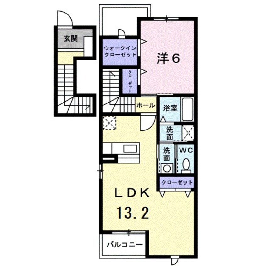 間取図 メルヴェールナカムラ参番館